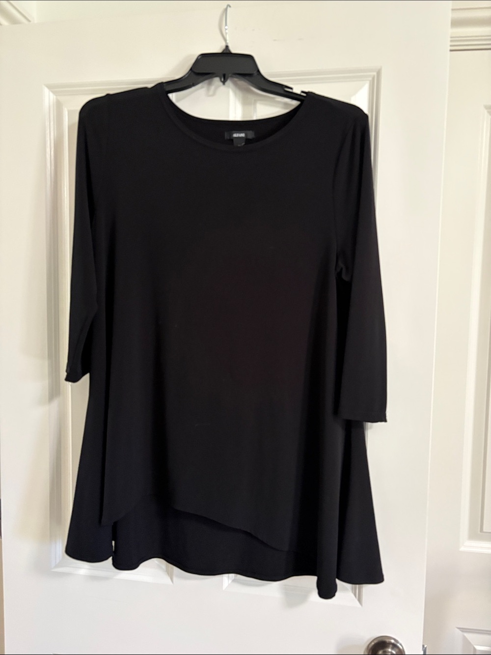 Women's Black Swing Tunic Top Al